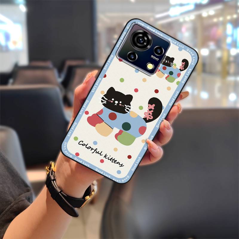Strapazierfähige Niedliche Handyhülle Für ZTE Blade V50 Vita Cartoon Mode Design Graffiti Stoßfest Schützende Handytasche TPU