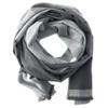 [Casual Box] ORIM Soft & Warm 100% Cotton Check Scarf, Made in Japan, Large Muffler & Lap Blanket (Free Size / Gray)