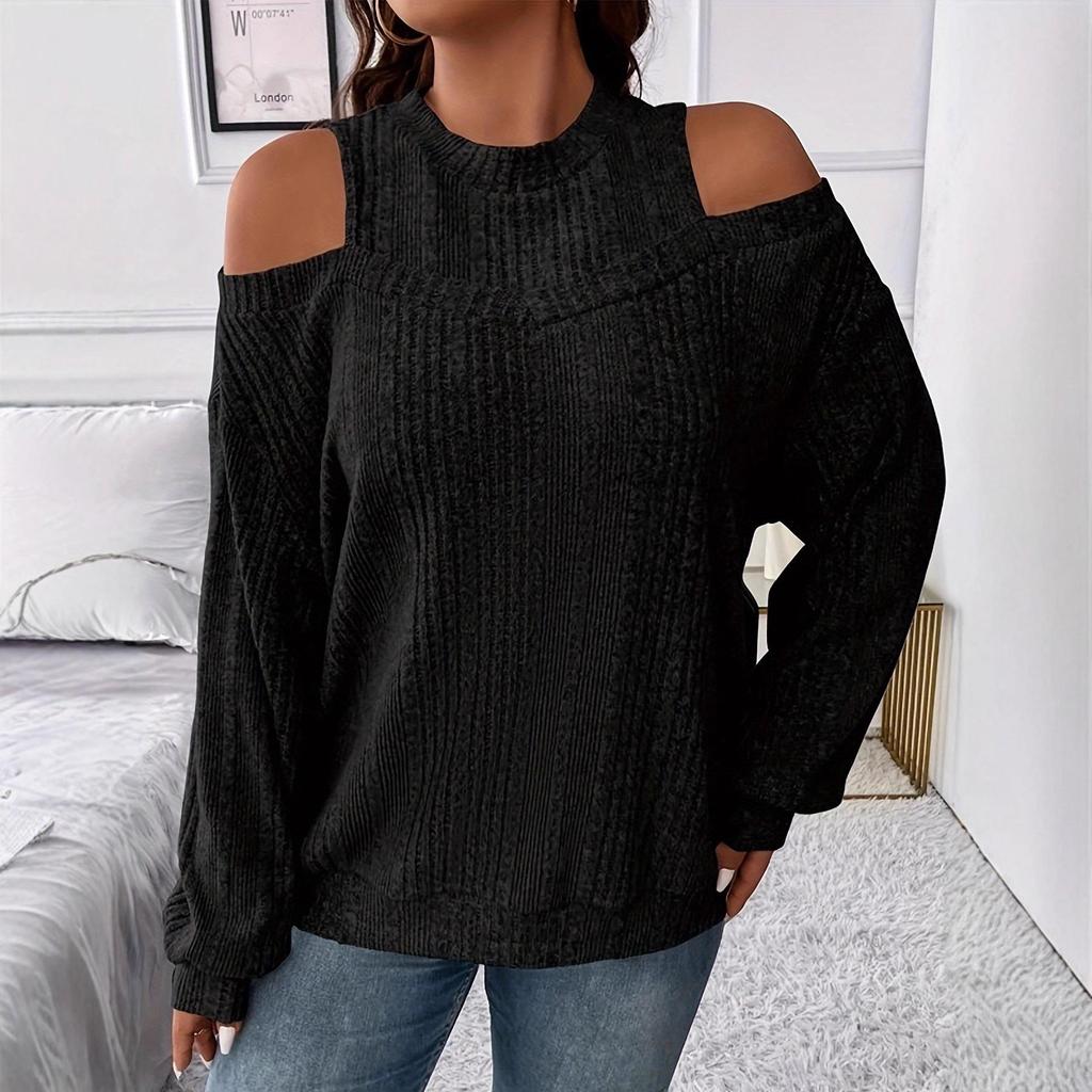 Women's Off-the-Shoulder Casual Long Sleeve T-Shirt
