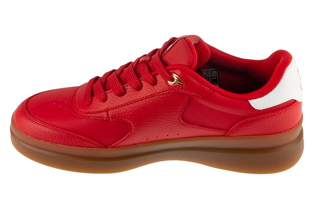 Skechers Duraleather Lace Up Snoop Cupsole Sneaker, Mens Red Sneakers