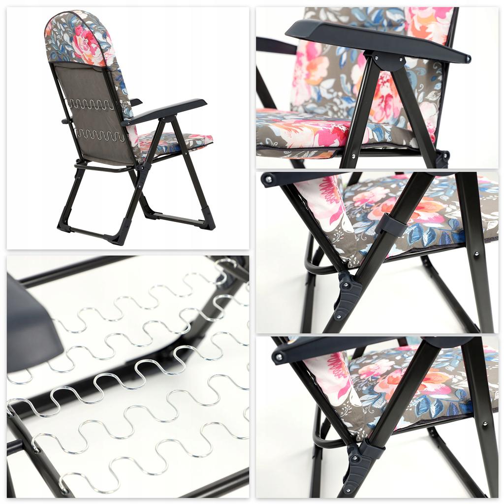 KADAX Garden Beach Chair Adjustable 110kg