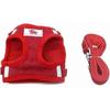 Dww-(XS, Red) Soft Mesh Fabric Training Harness Vest for Dogs, Cats, and Small Animals