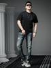 European-Style Round Neck Short-Sleeve T-Shirt for Men, Summer 2025 New Trendy Brand with Bear Print, Half-Sleeve Men's Top