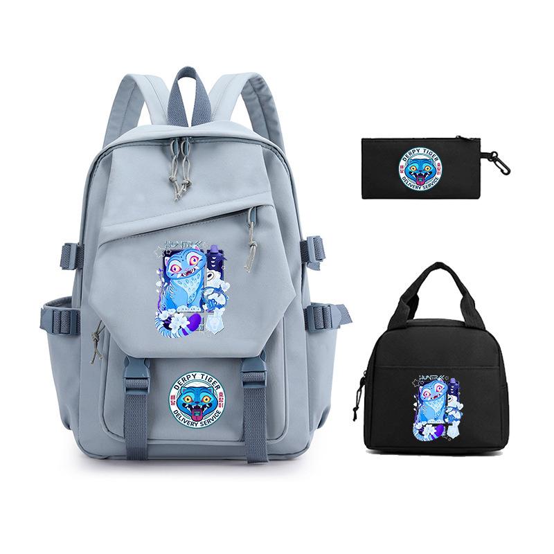 Demon Hunter Girl Group has the same peripheral cartoon printing children's backpack lightweight primary and secondary school schoolbag