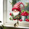Summer Raspberry Dwarf Elf Glass Sticker for Decorating Windows in Living Room and Bedroom
