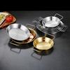 18/20/22/24cm Seafood Plate Nonstick Surface Dual Loop Handle Frying Pan Uniform Heat Transfer Flat Bottom Food Tray