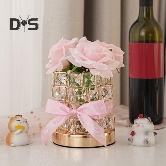 LED-Nachtlicht, wiederaufladbar, kabellos, Rosenlicht, 3 Beleuchtungsmodi, dimmbar, Blumenlampe, romantische Schlafzimmerdekoration