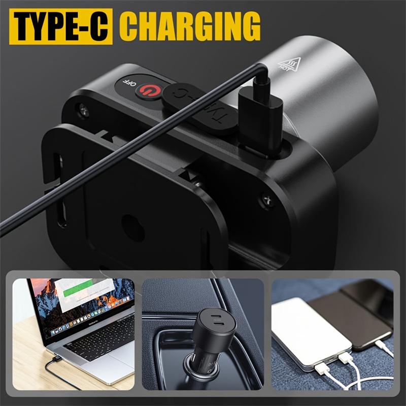 Strong Light Headlight LED Head Built-in Battery Head Lamp Rechargeable Led Headlamp For Fishing Searching Camping Outdoor