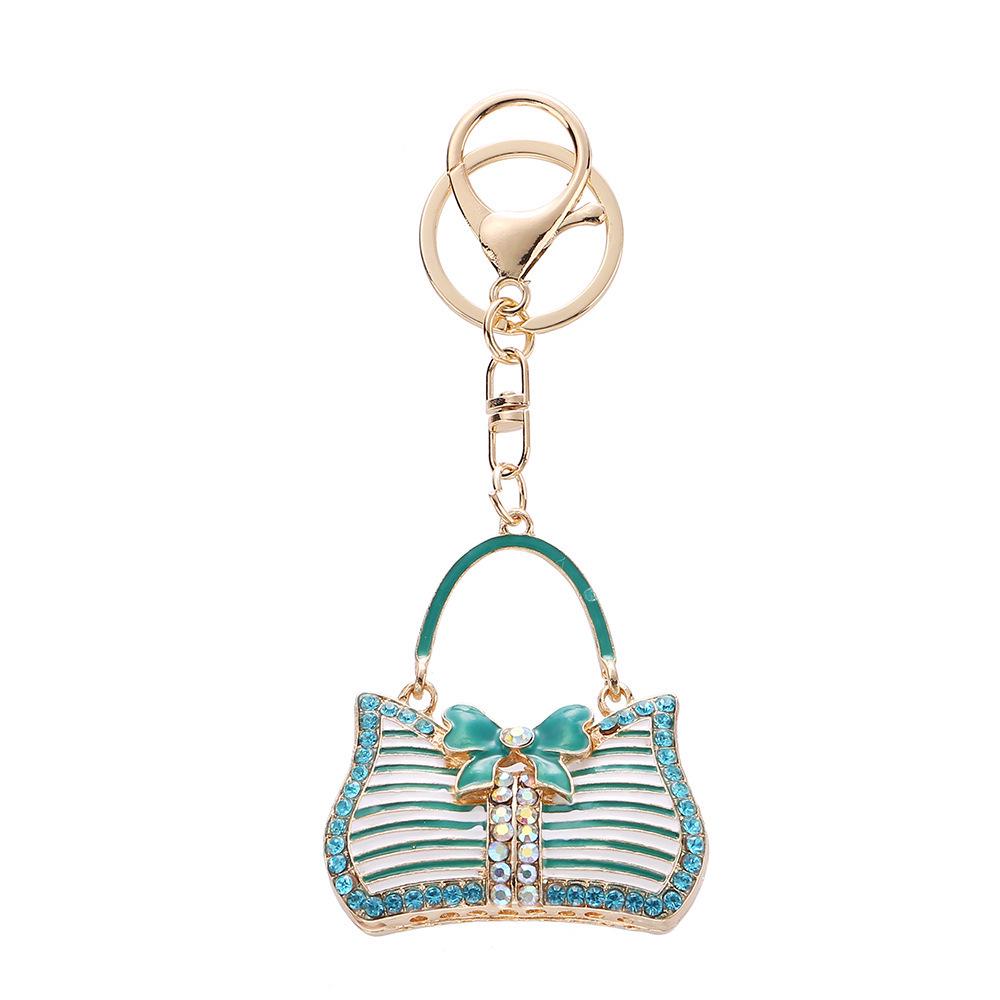 Fashionable Rhinestone Bow Keychain & Handbag Pendant for Women