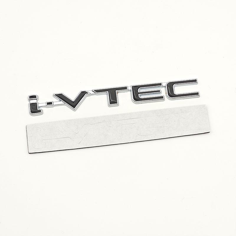 3D Metal i-VTEC VTEC Logo Car Rear Trunk Sticker Fender Side Badge Emblem for Honda Civic Accord Odyssey Spirior Fit CRV SUV