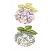 Broche para Mujer Brillo Alto Incrustación de Pedrería Diseño de Hortensia Brillante Pin de Solapa Suéteres Cuellos Sombreros Bolsos Abrigos Bufandas Insignia Accesorio de Atuendo