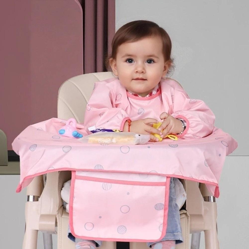 Waterproof Feeding Bib Mess Proof Weaning Bibs Bib Protection Long Sleeves Bib Restaurant