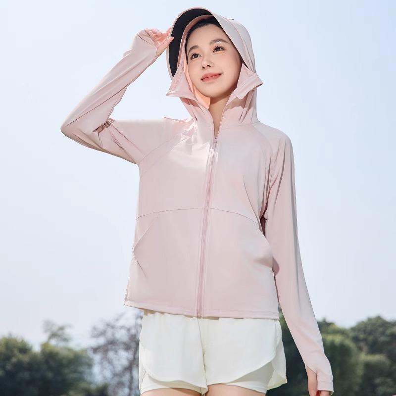 Original Yarn Ice Silk Sunscreen Clothing Women's 1011 Summer New UV Protection Sunscreen Clothing Outdoor Breathable Light Jacket