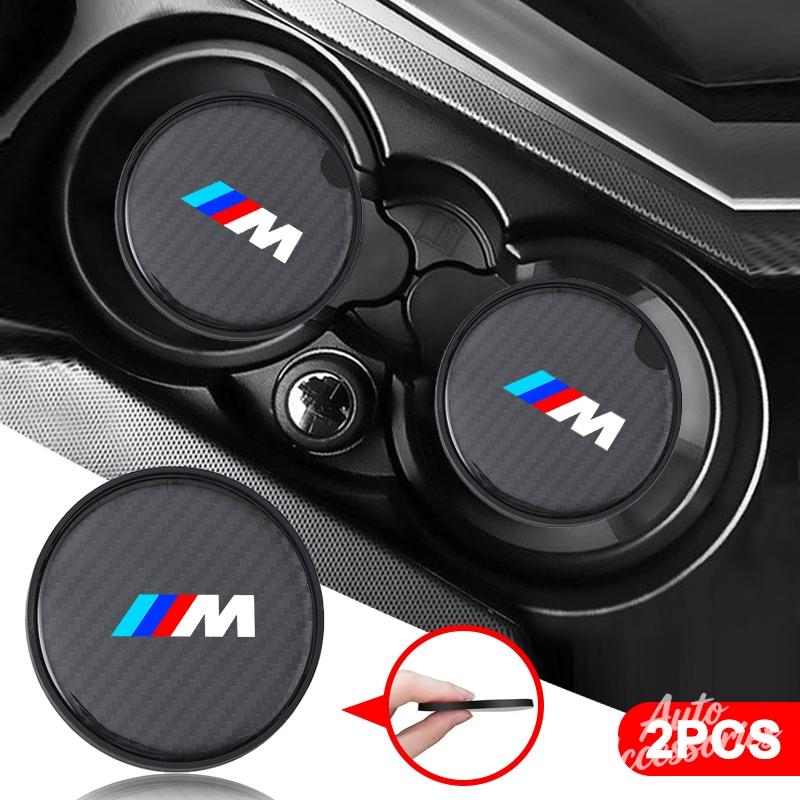 Car Water Coaster Cup Carbon Fiber PVC Coaster Mat Non-slip Accessory For BMW E93 F10 F20 F30 F40 F15 F25 F26 F31 F49 F86 M3 M5