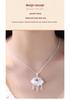 S999 Sterling Silver Year-After-Year Peace Baby Longevity Lock – Pure Silver Full Moon Gift