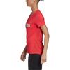 adidas Design 2 Move Logo Graphic Fashion Simple Round Neck Short Sleeve T-Shirt Women T-Shirts Fluorescent-Red FL9224