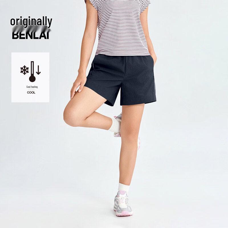 BENLAI Women s Cool-Feel Loose Straight Leg Casual Sport Shorts BNT660018 XL