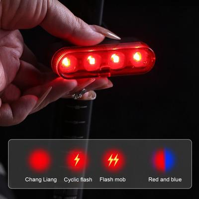Wodoodporna lampka tylna do roweru, regulowane tryby, ładowana przez USB, uniwersalna, MTB, szosowy, rower górski, do jazdy nocnej, LED, ostrzegawcza, lampka tylna