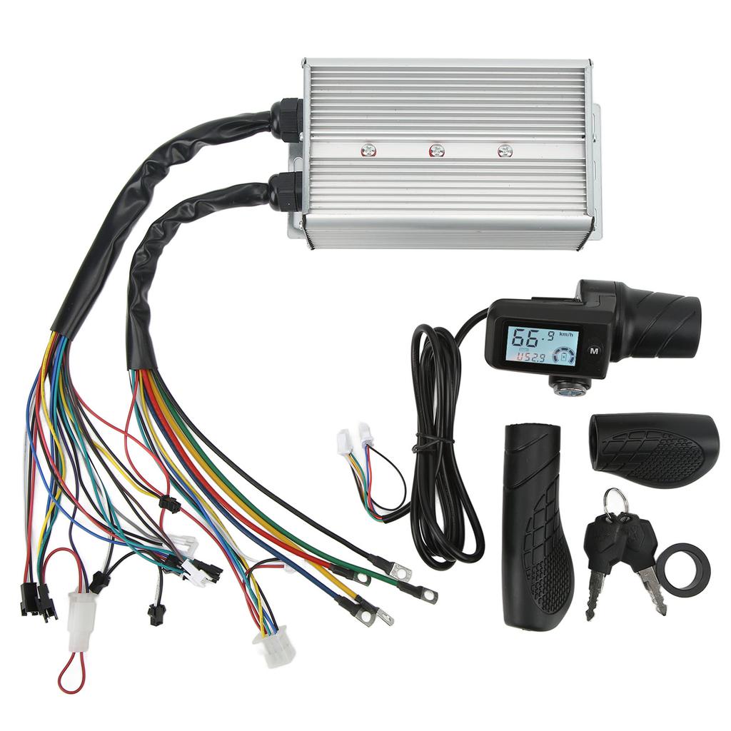 1500W 36V 48V Bürstenloser Motor Controller Set Gashebel LCD Panel mit Sperre Geschwindigkeitsregelung Schalthebel für
