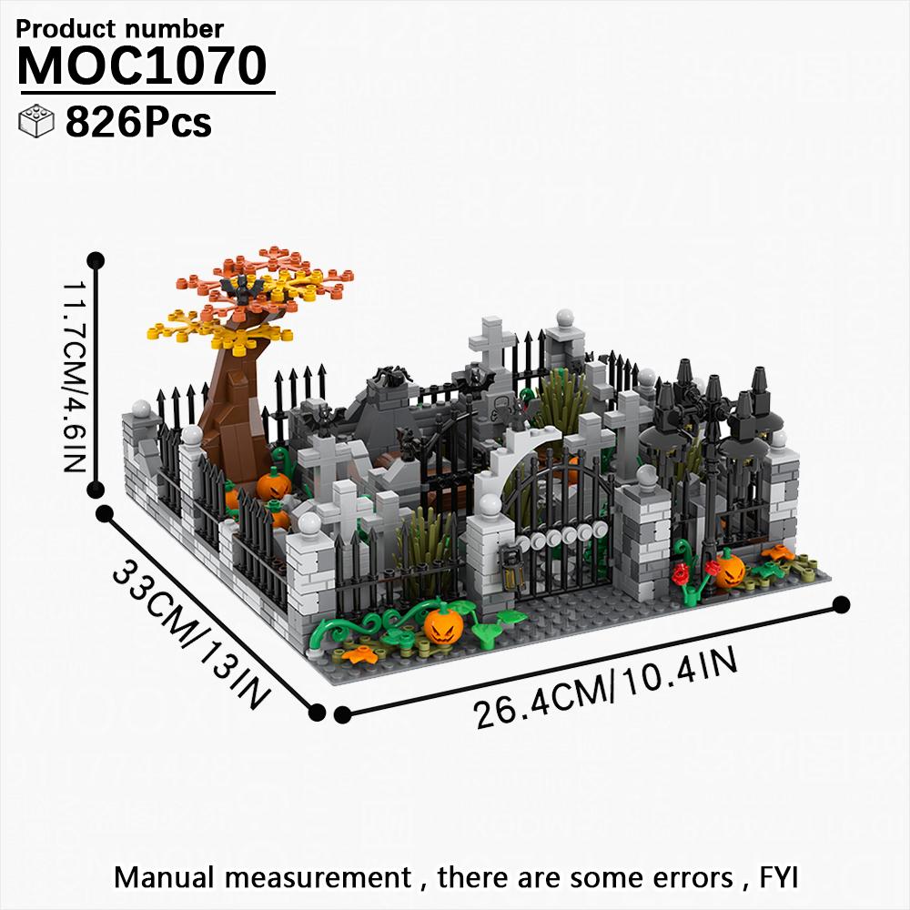 Skräckfilmsfigur Modell Byggklossar Set Halloweenfestival Serie Spöknatt Brickheadz Leksaker för Barn Vuxna Jul