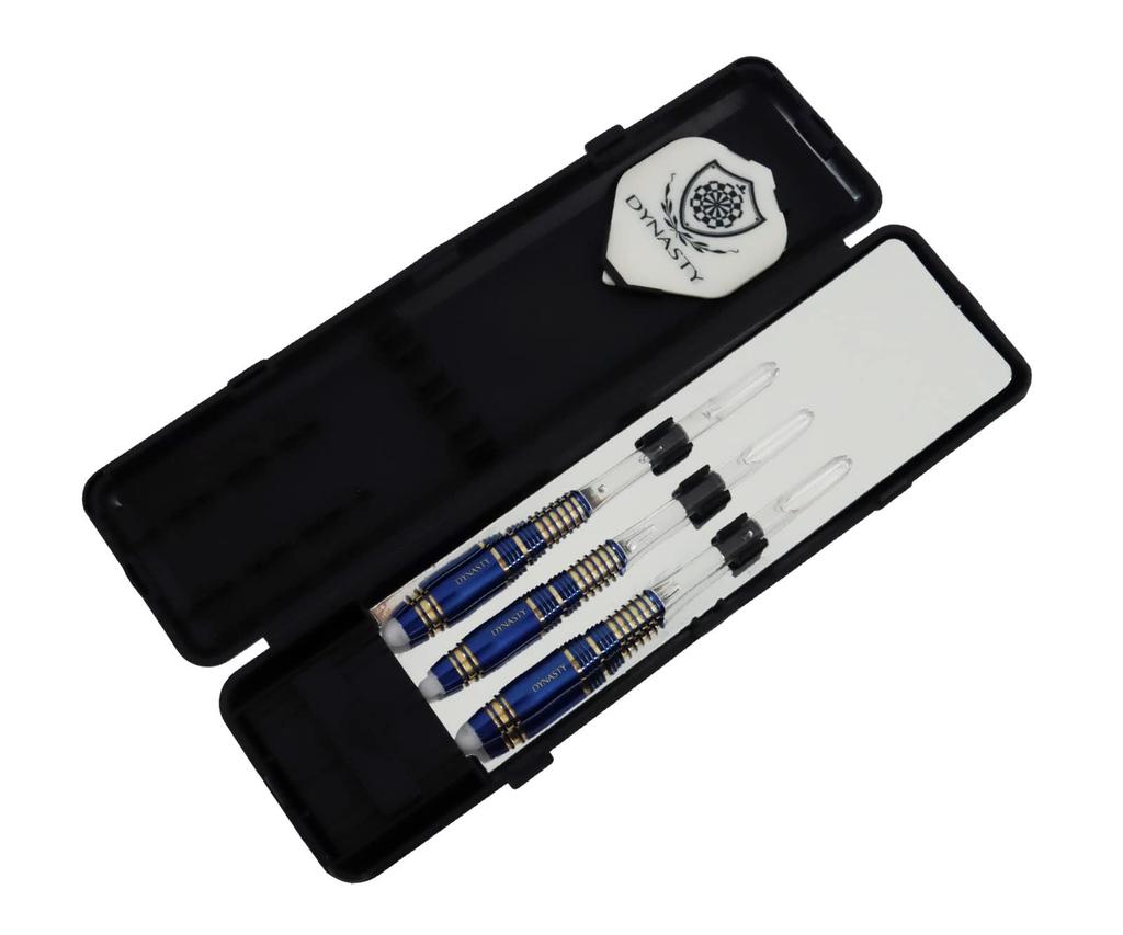 Dynasty Brass Darts Set ONE Deep Blue Brass Darts Barrel