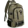 Men's Large Capacity Lightweight Breathable Durable Canvas Backpack Simple School Bag Travel Bag