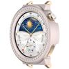Blingowa Pusta Obudowa PC Na Huawei Watch GT5 4 41mm Pokrowiec Skóra Samrt Pasek Diamentowy Kryształowy Zderzak Ochronny GT5 41mm