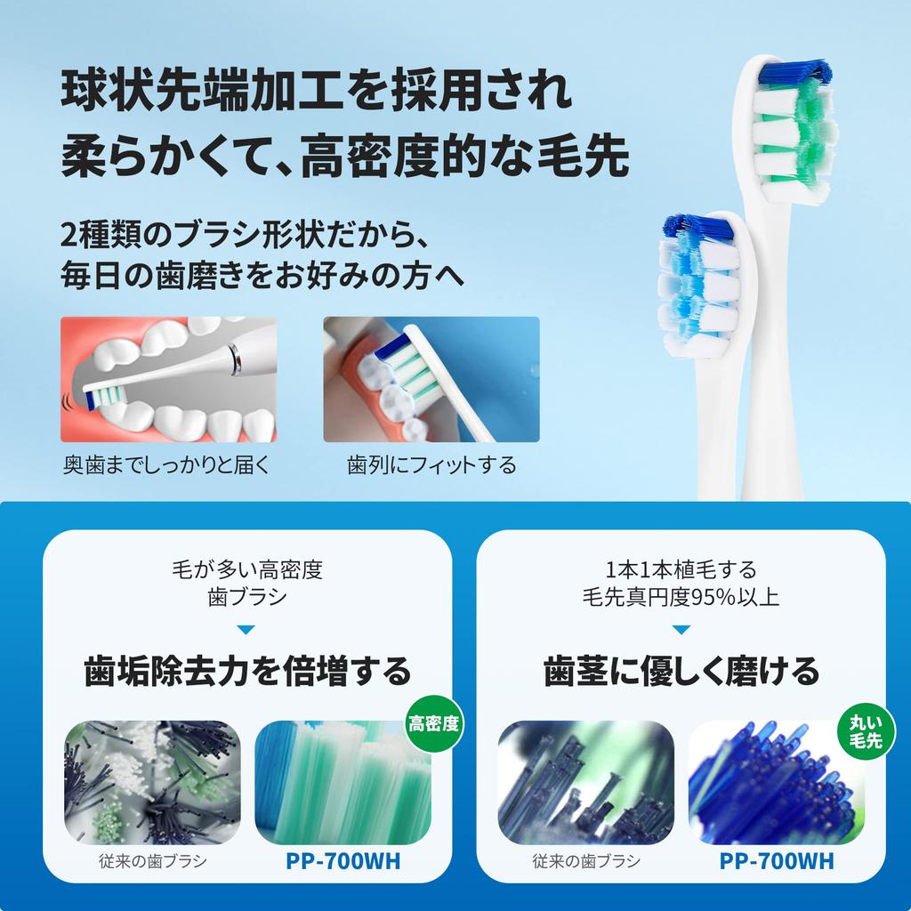 Pureplove Electric Sonic Portable Toothbrush with USB IPX7 5 Brushing Quiet Soft Low Bad Breath Tartar Plaque Business Toothbrush, Toothbrush,