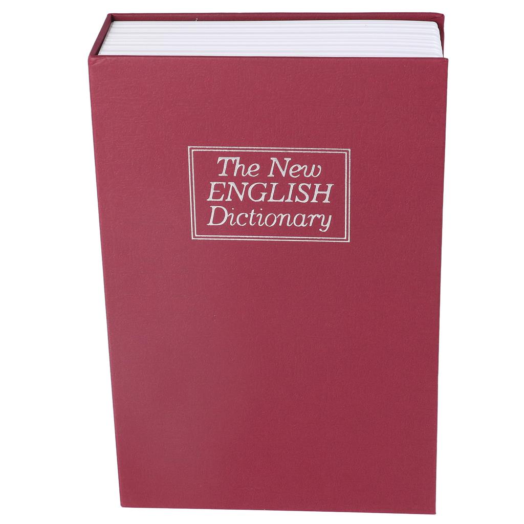 Book Safe Case Simulation Portable Safe Storage Box with Combination Lock for Bank Cards Jewelry