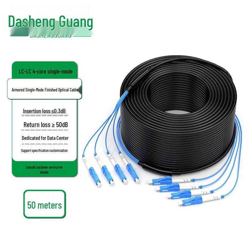 Dasheng Optic Outdoor Armored Single-mode LC-LC Fiber Optic Cable