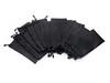 Black Drawstring Sunglasses Pouch - Thickened Portable Eyeglass Bag