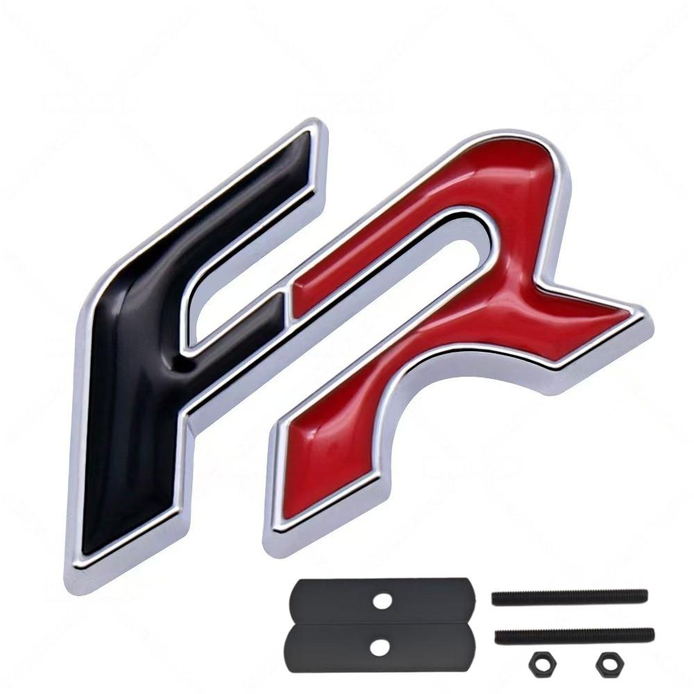 3D Metal FR Logo Badge Sticker Side Fender Rear Trunk Emblem Decal High-Quality Automotive Accessories