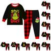 Kids Casual Printed Long Sleeve Crewneck Pullover Top and Pants Set for Boys Girls Everyday Wear
