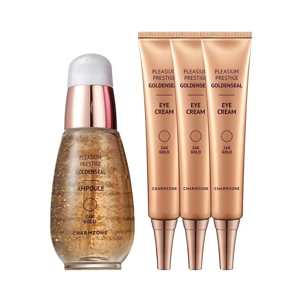 CHARMZONE Golden Seal Pure Gold 24k Eye Cream 30ml (3 pieces) + Golden Seal Ampoule (1 piece)