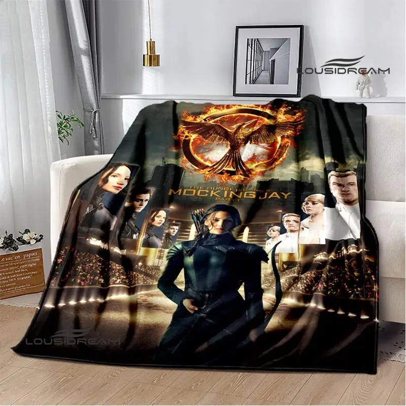 The Hunger Games Print Deka Flanelová deka Domácí cestovní deka deka tenká deka Teplá deka dárek k narozeninám