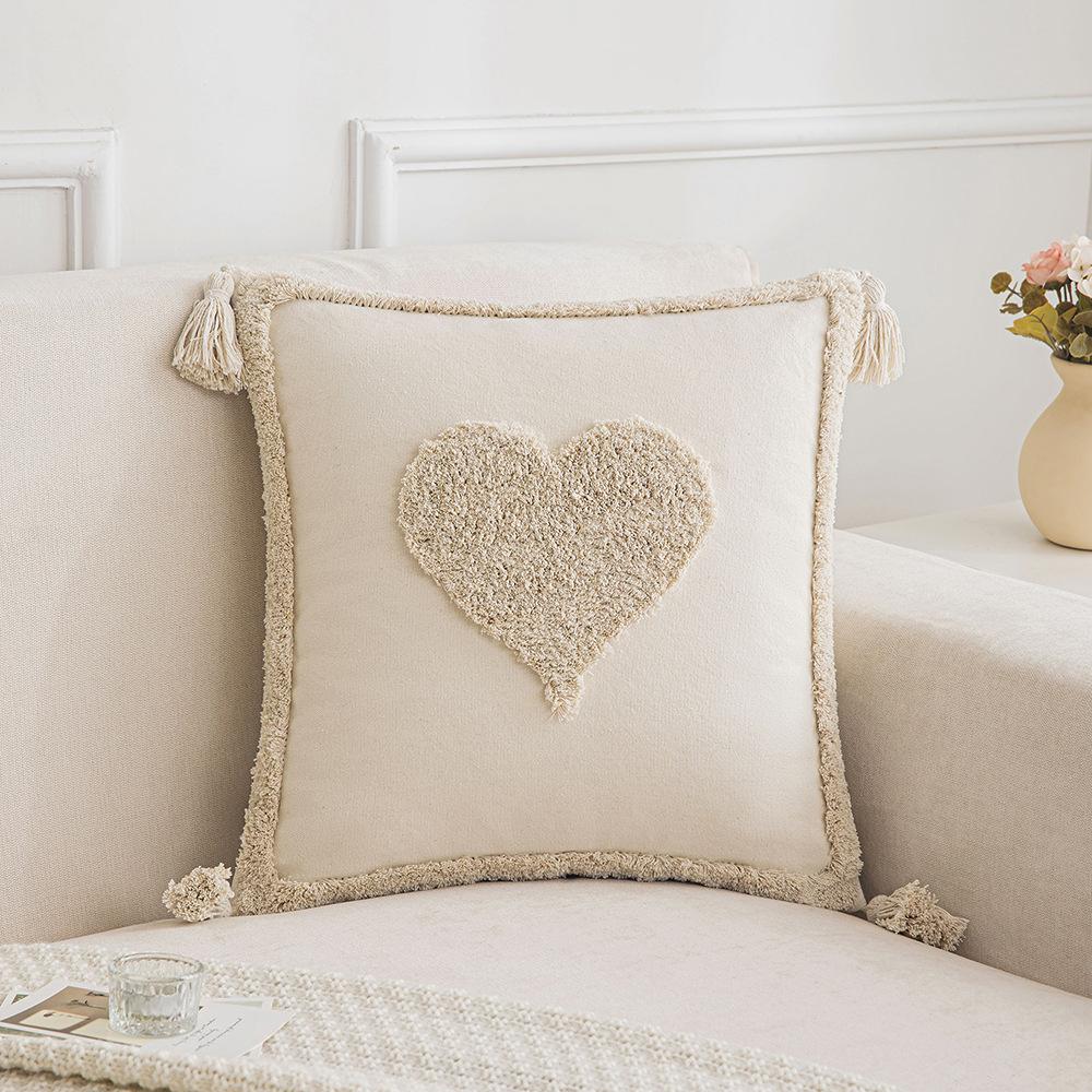 Nordic Flower Tuft Pillow Internet Celebrity Ins Style Tulip Pillow Living Room Sofa Cute Cushion Without Core