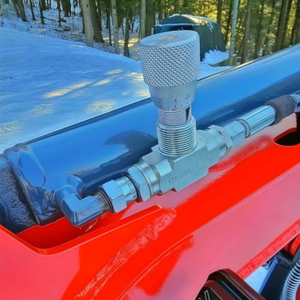 Flow Control Throttle Valve For Hydraulic Systems 1 4-inch NPT Female 3 8-inch NPT Female Spring-set 7.25 PSI For Pneumatics