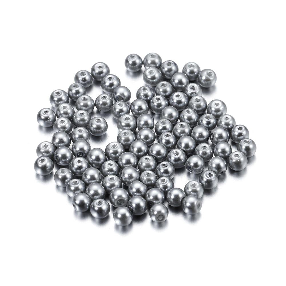 Multi-color 4mm Glass Imitation Pearl Beads for DIY Jewelry Crafting