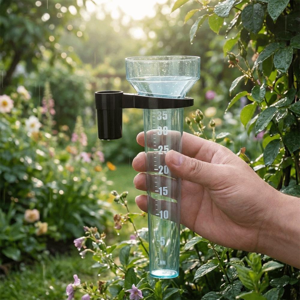 Transparent Gardening Rainwater Meter Portable Lawn Rainfall Gauge Rain Measurement Tool  Garden