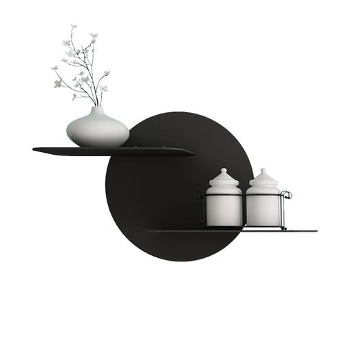 Nordisches Wandregal Hintergrundregal Eisenkunst Dekoregal Wohnzimmer Wandhängende Ausstellung Zwei Etagen Lagerregal