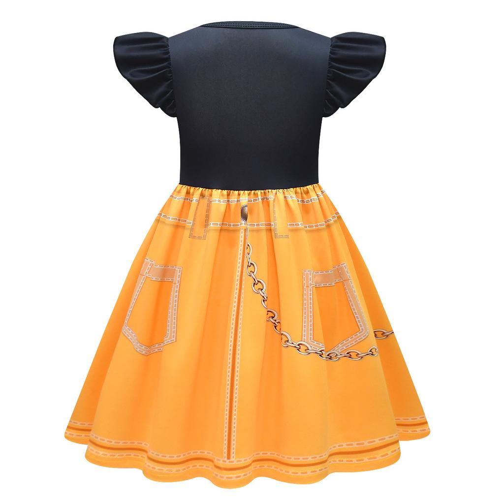 Comfortable Simple Children's Dress Fashion Print Cute Dresses Girls