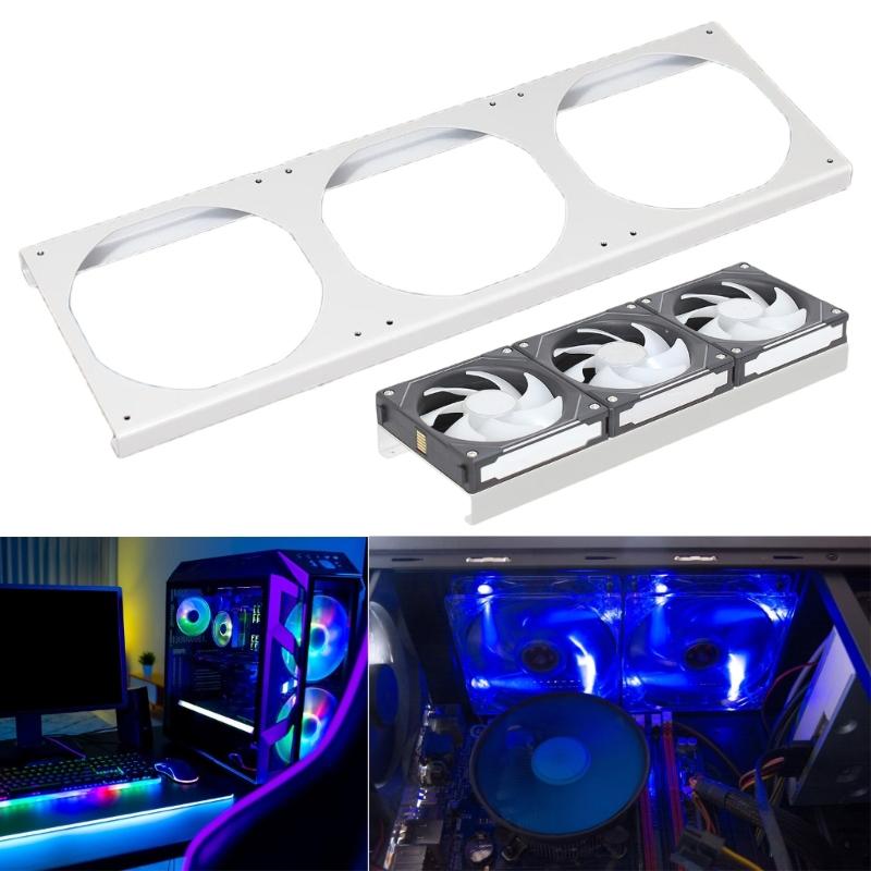 12cm Metal Fan Raising Bracket Elevates Cooling 15mm For Enhances Airflow In Gaming PC And Workstations