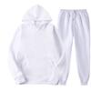Felpa + Pantaloni Monocolore da Uomo per Primavera Autunno Set Due Pezzi Set Sportivo Casual Tuta da Ginnastica da Uomo