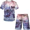 Liger Series 3D Printing Men's Casual Suit 2023 Summer New Adult Suit Spot Wholesale