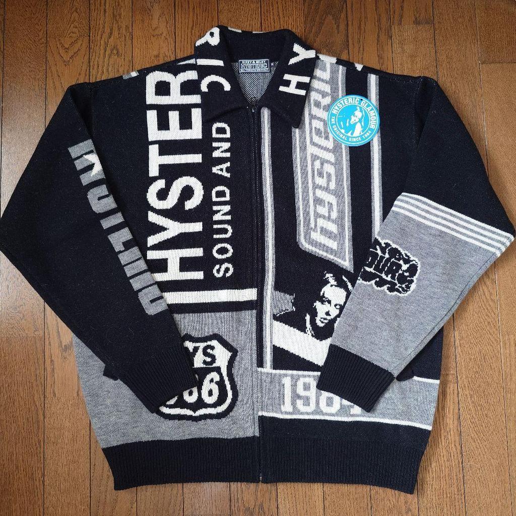 Used HYSTERIC GLAMORGirlJacquard jacketSweater