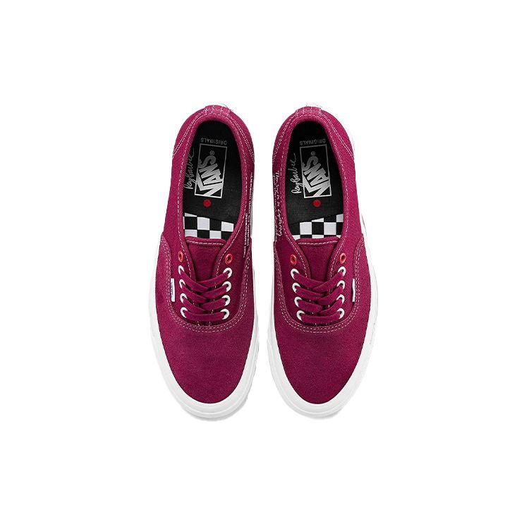 Ray Barbee x Leica x Vans OG Authentic LX Uchwyć Podróż Sneakersy Unisex Czerwony Ciemnoczerwony VN0A4BV991Y