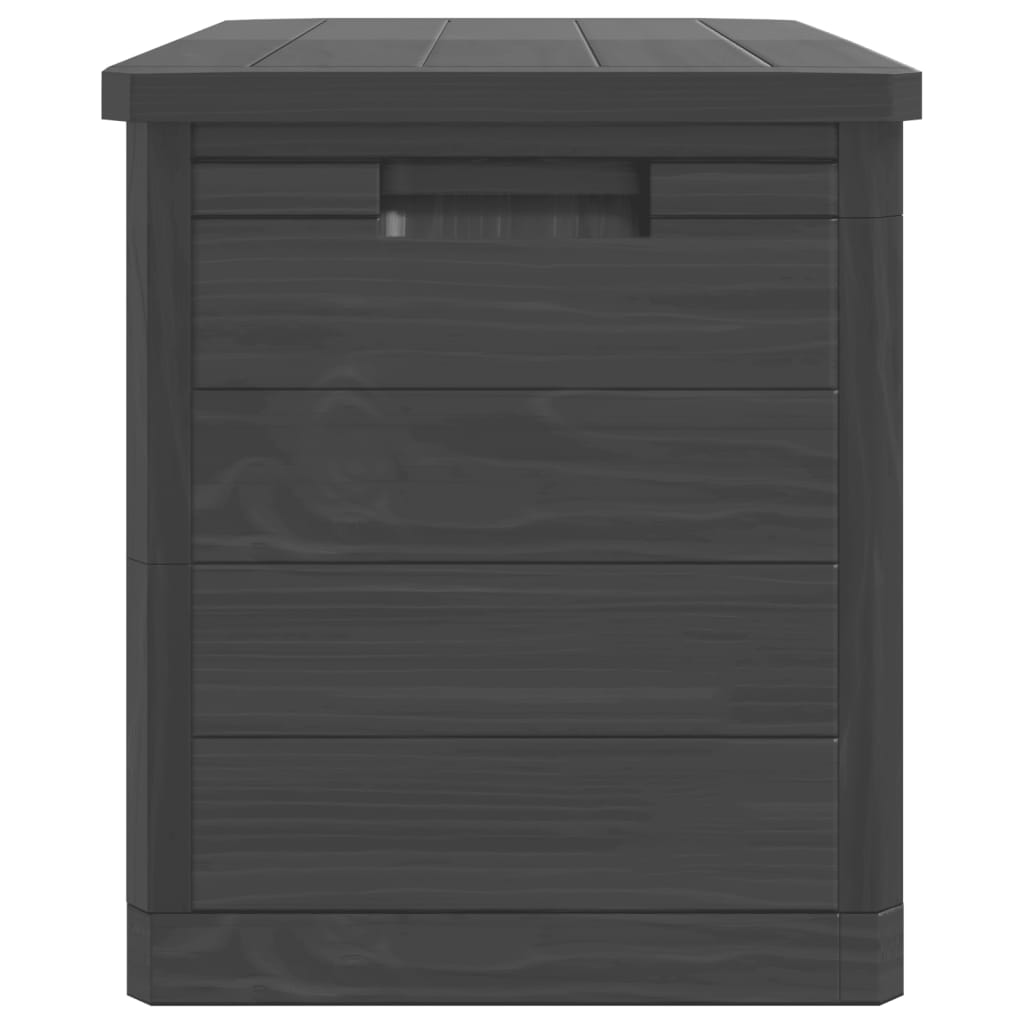 Vidaxl Garden Cushion Box, Anthracite, 77.5X44.5X53 Cm, Pp