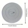 1pc Silicone Bathtub Stopper | Flat Suction Sink Stopper, Hair Stopper, Corrosion Resistant - TIGERPOWER