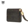 Men's card bag made of 100% genuine leather with multiple card slots, business card holder, bank credit card holder