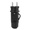 Electrical Plug Ups Ip44 With Cable Gland Computer Black